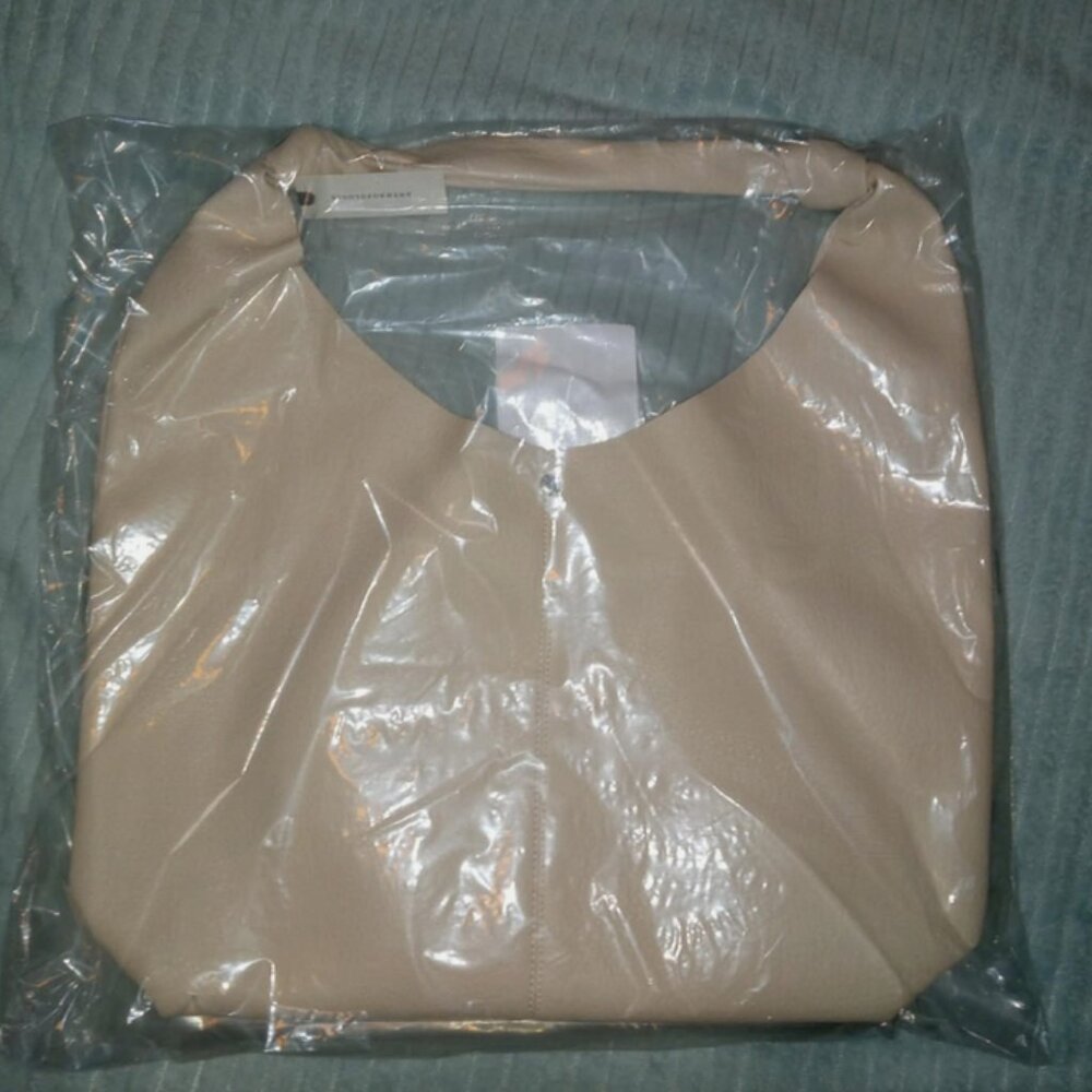 Anthropologie The Love Knot Slouchy Bag Cream Hobo Handbag Purse Pocketbook NWT - Picture 4 of 6